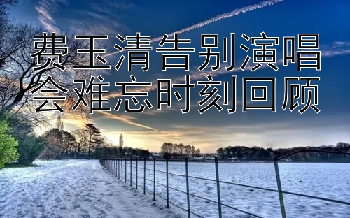 费玉清告别演唱会难忘时刻回顾