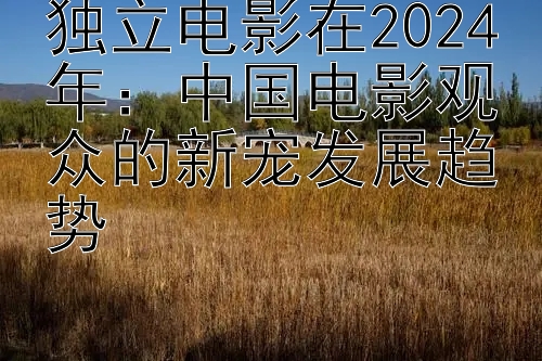 独立电影在2024年：中国电影观众的新宠发展趋势