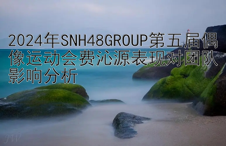 2024年SNH48GROUP第五届偶像运动会费沁源表现对团队影响分析