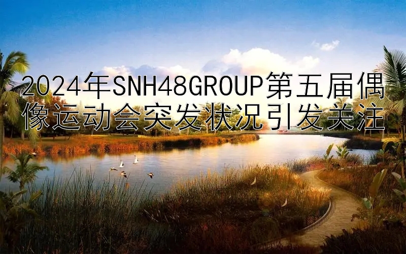 2024年SNH48GROUP第五届偶像运动会突发状况引发关注