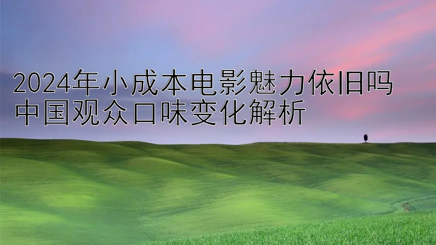 2024年小成本电影魅力依旧吗  
中国观众口味变化解析