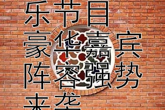 2024年最热音乐娱乐节目  
豪华嘉宾阵容强势来袭