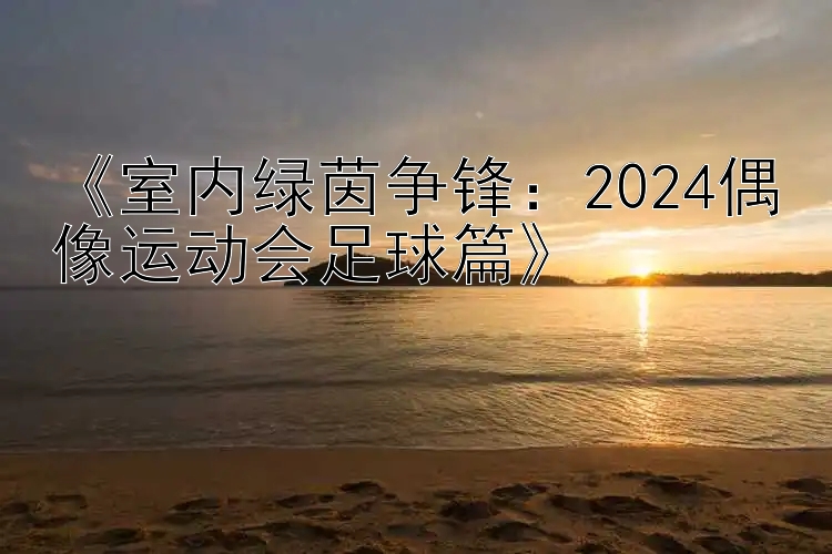 《室内绿茵争锋：2024偶像运动会足球篇》